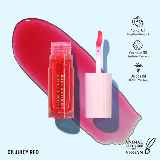 Huile hydratante pour les lèvres Glow Getter (008 Juicy Red)