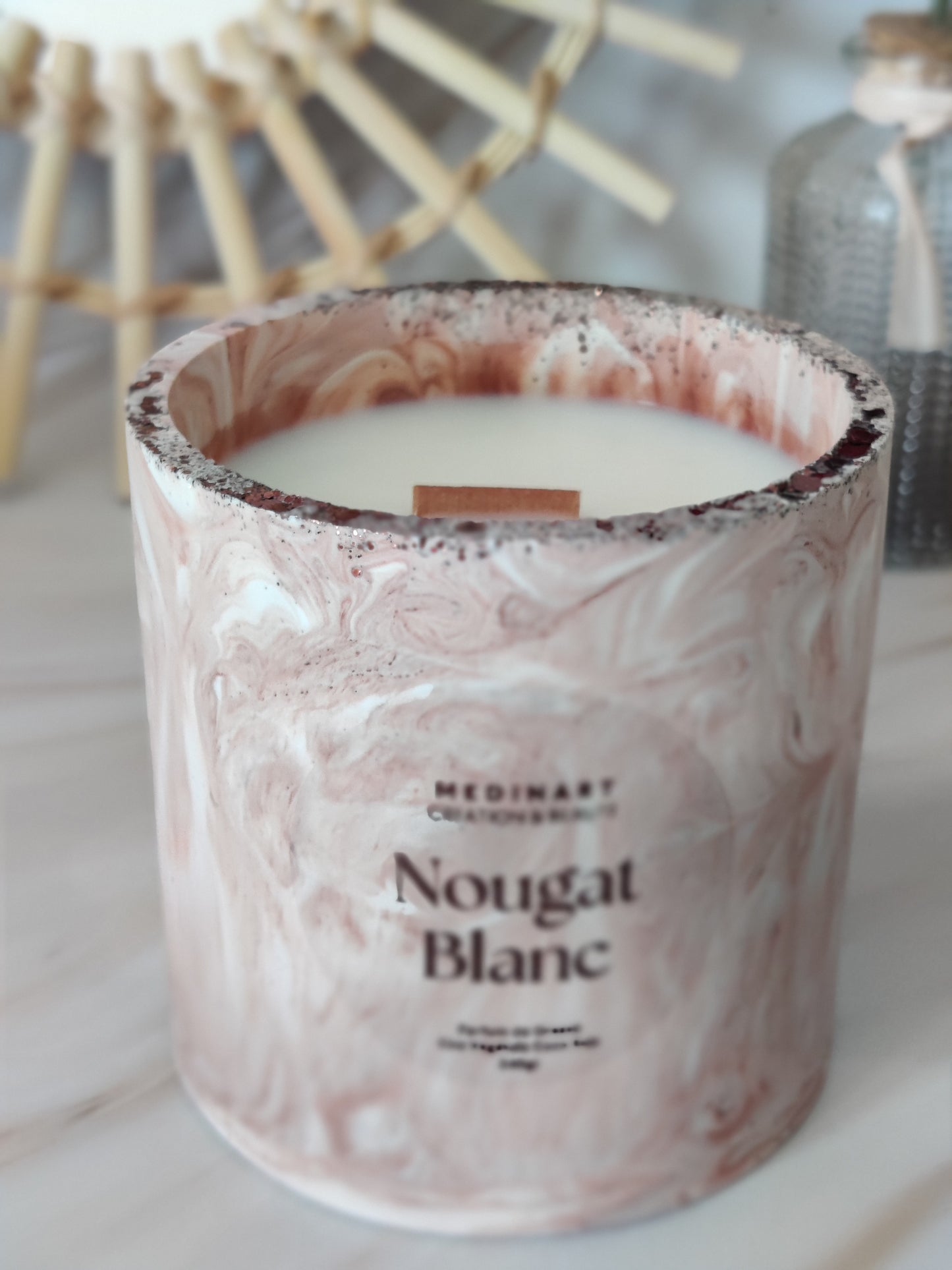 Bougie Parfumée Nougat blanc