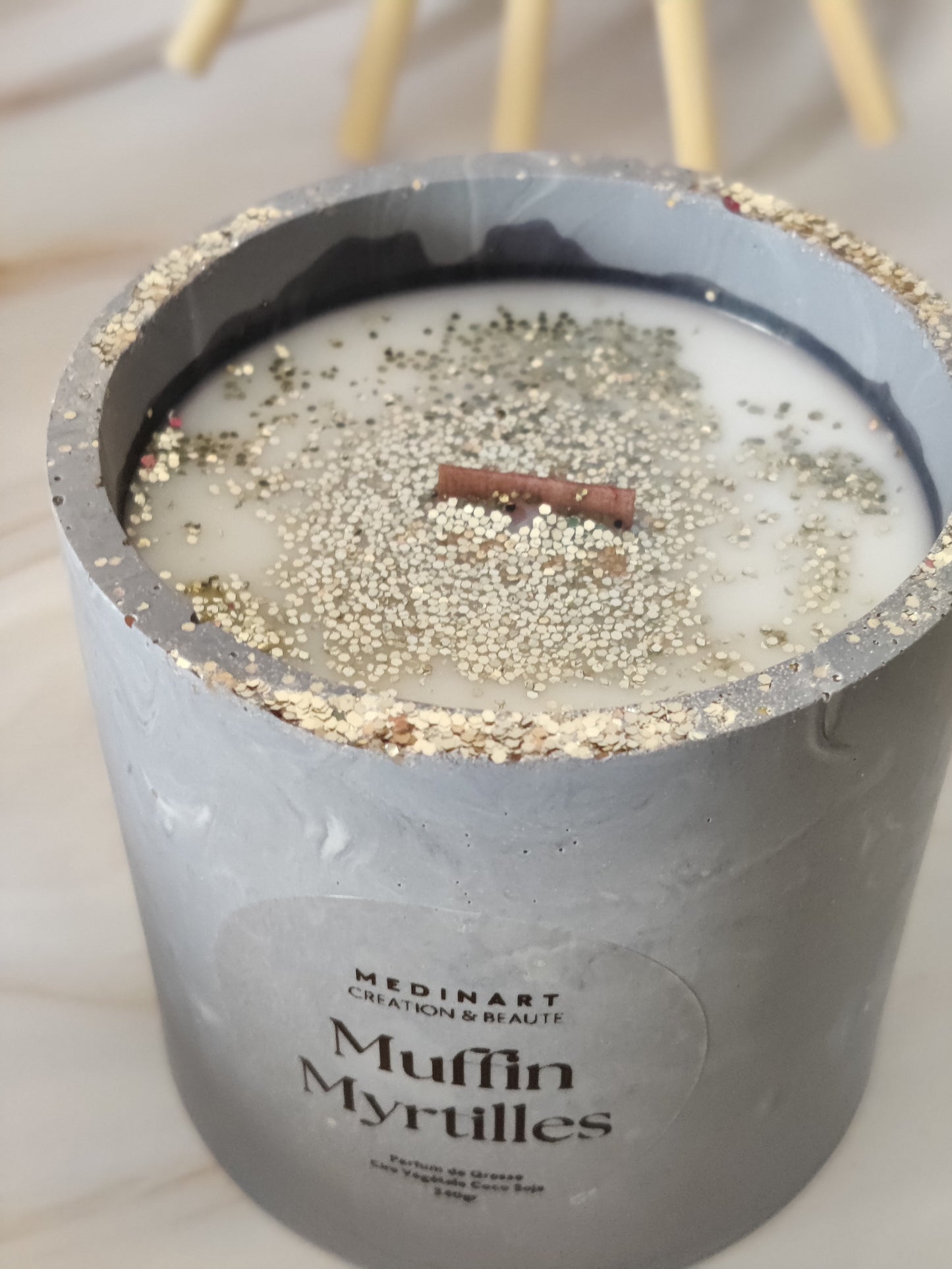 Bougie Parfumée Muffin Myrtilles