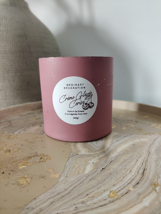 Bougie Parfumée Crème glacée cerise