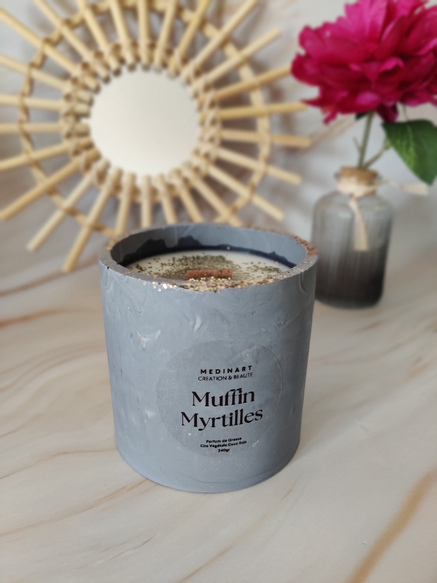 Bougie Parfumée Muffin Myrtilles