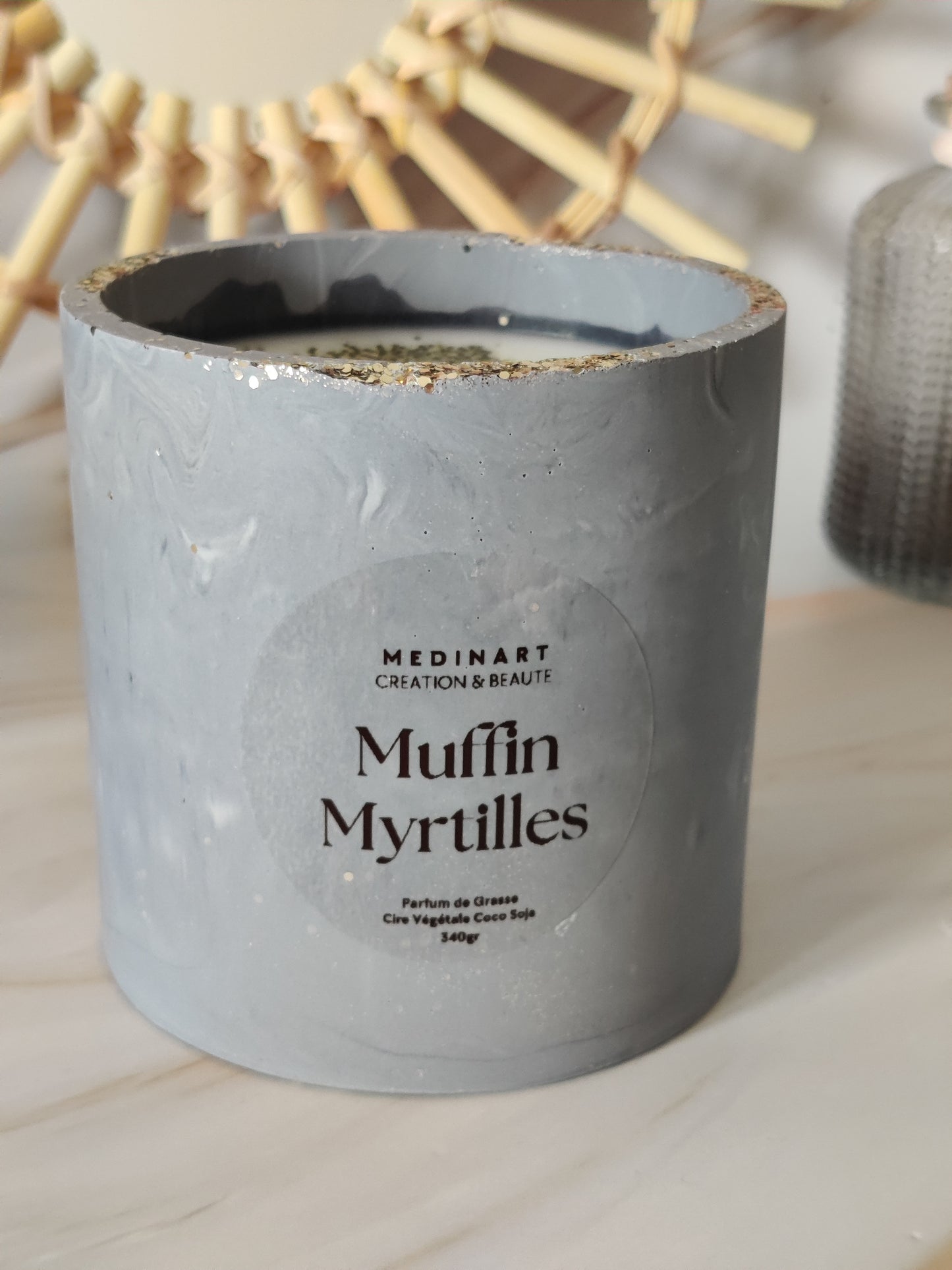 Bougie Parfumée Muffin Myrtilles