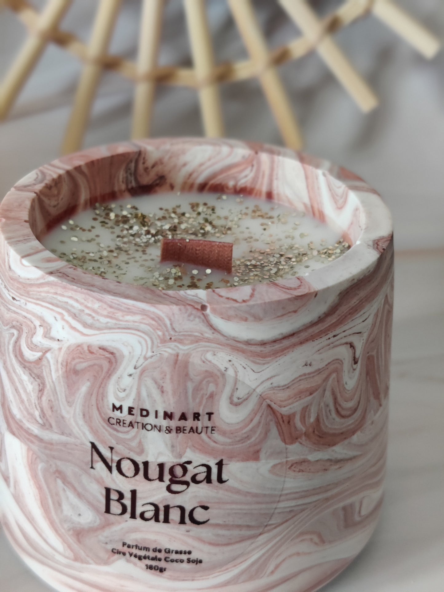 Bougie Parfumée Nougat blanc