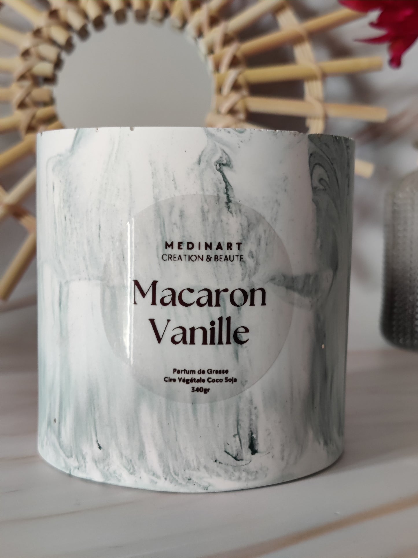 Bougie Parfumée Macaron Vanille