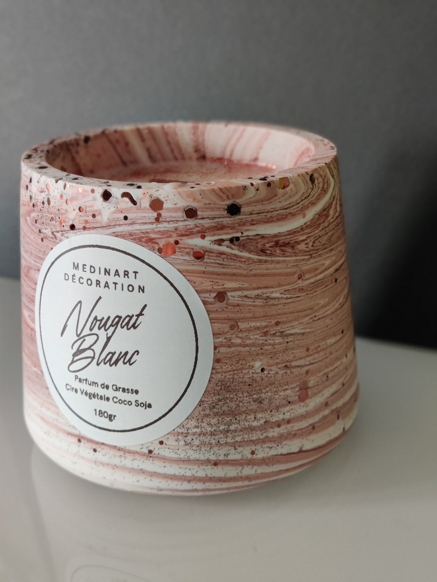 Bougie Parfumée Nougat Blanc