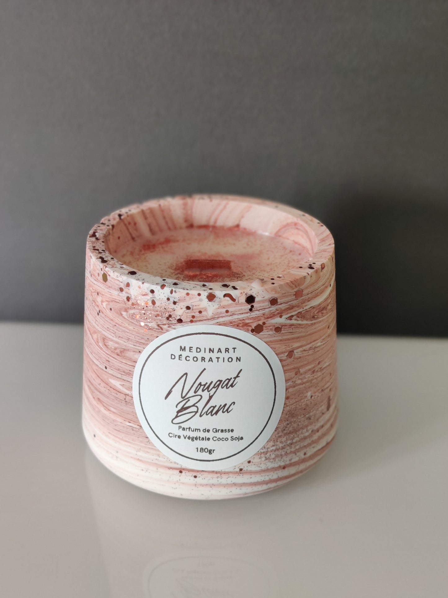 Bougie Parfumée Nougat Blanc